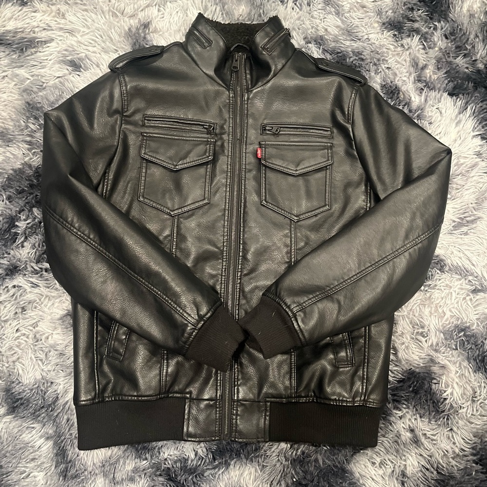 Levi Strauss leather jacket medium